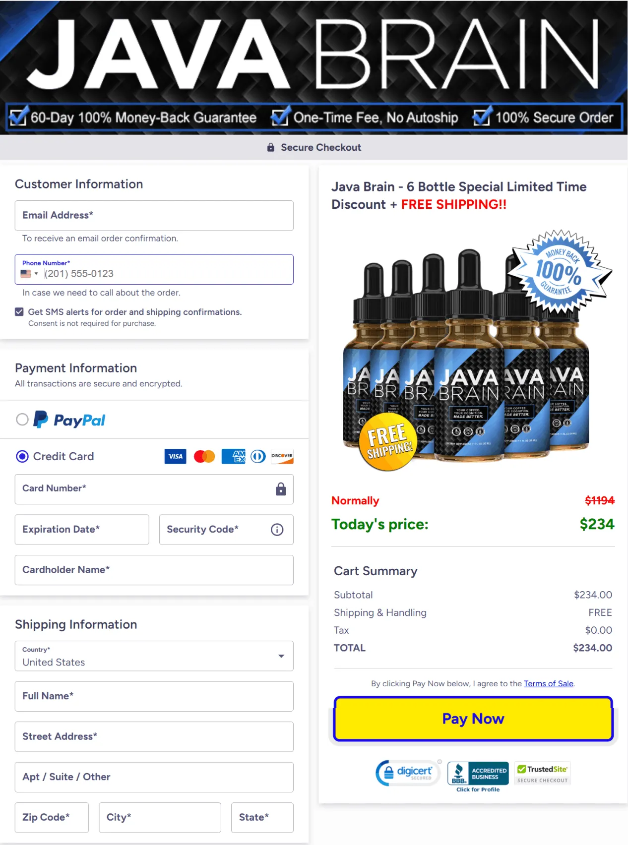 Java-Brain-Oder-page